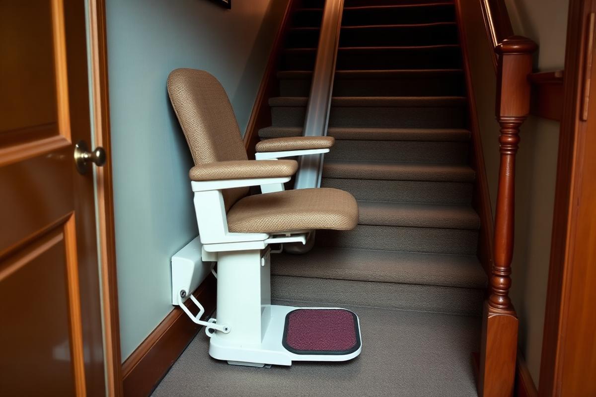 Reconditioned stairlift on the Gower Peninsula